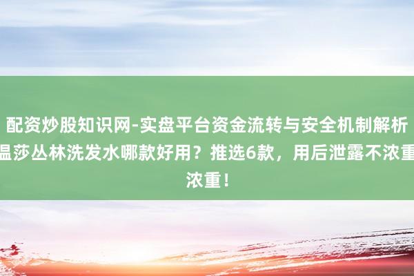 配资炒股知识网-实盘平台资金流转与安全机制解析 温莎丛林洗发水哪款好用？推选6款，用后泄露不浓重！