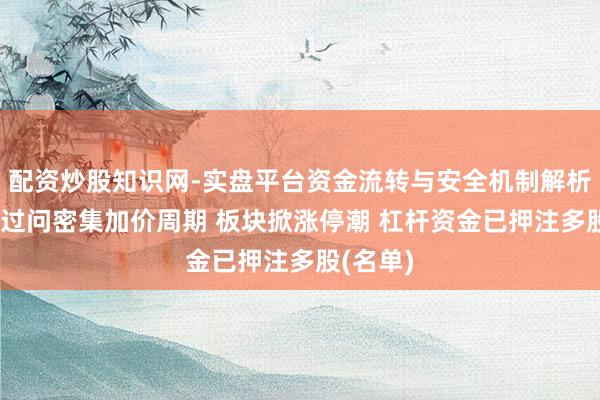 配资炒股知识网-实盘平台资金流转与安全机制解析 云估量过问密集加价周期 板块掀涨停潮 杠杆资金已押注多股(名单)