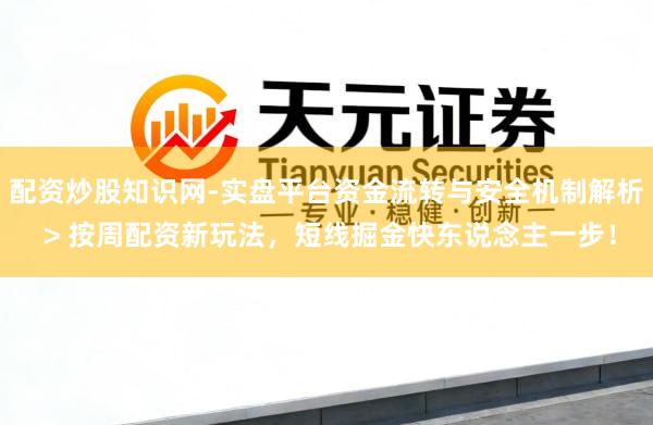 配资炒股知识网-实盘平台资金流转与安全机制解析 > 按周配资新玩法，短线掘金快东说念主一步！