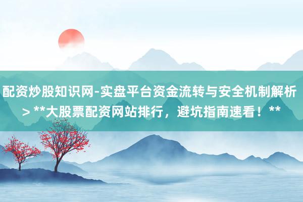 配资炒股知识网-实盘平台资金流转与安全机制解析 > **大股票配资网站排行，避坑指南速看！**