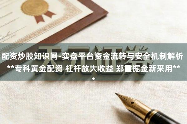 配资炒股知识网-实盘平台资金流转与安全机制解析 **专科黄金配资 杠杆放大收益 郑重掘金新采用**