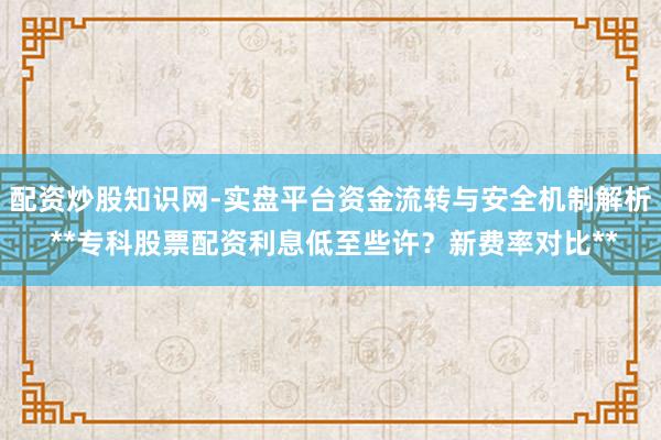 配资炒股知识网-实盘平台资金流转与安全机制解析 **专科股票配资利息低至些许？新费率对比**
